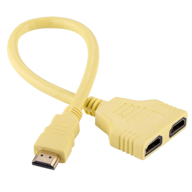 Adattatore per connettore cavo versione HDMI maschio a doppia HDMI femmina 1.4 da 30 cm Adattatore per connettore cavo versione HDMI maschio a doppia HDMI femmina 1.4 da 30 cm